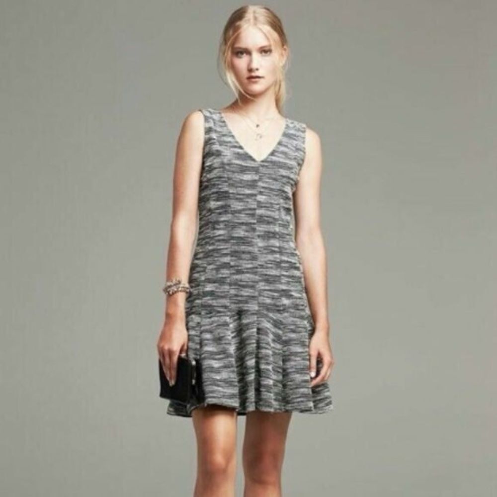 Banana Republic | Marled Tweed Fit & Flare Dress | Size 2